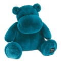 Histoire d Ours Peluche Hippo Hip Pop Bleu Canard - 40 cm