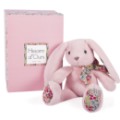 Histoire d Ours Peluche Lapin Rose Copain Calins - 25 cm