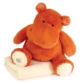 Peluche Et Plaid Hippo Chill Terracota Histoire d Ours