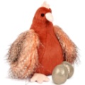Peluche Poule et ses œufs d'or Les Poulettes Histoire d Ours