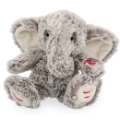 Kaloo Peluche Eléphant Noa Gris Prestige Rouge - 24 cm