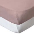 Lot de 2 Draps Housse Blanc et Rose - 60x120 cm Babycalin