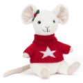 Jellycat Peluche Souris Pull de Noël