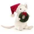 Jellycat Peluche Souris Couronne de noël