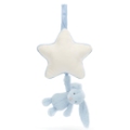 Peluche Musicale Lapin Bleu Bashful Baby Jellycat
