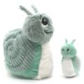 Peluche Escargot Speedou Maman et Bebe Menthe Ptipotos Les Déglingos