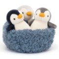 Jellycat Peluche Pingouins dans son nid