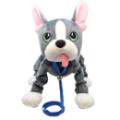 Peluche Chien Bulldog Gris Les Toufous Giochi Preziosi