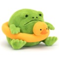 Jellycat Peluche Grenouille Ricky Rain avec bouée Amphibifriends