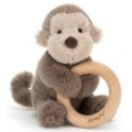 Jellycat Peluche Hochet Singe Shooshu - 14 cm