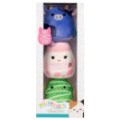 Coffret 3 Peluches Micromallows - Ingred - Amelie - Daisuke Jazwares