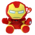 Ty Peluche Iron Man Marvel Beanie Babies Soft Small