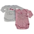 Chipie Lot de 2 Body Blanc et Rose - 24 mois