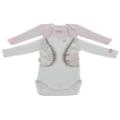 Lot de 2 Body Nacre et Rose - 12 mois IKKS
