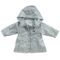 Confetti Blouson Imperméable Gris Argenté