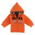 Confetti Blouson Sweat Zippé Capuche Orange