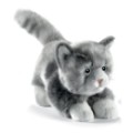 Anima Peluche Chat Gris Joueur - 20 cm