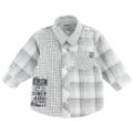 Chemise Manches Longues à Carreaux Grise Confetti