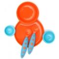 Boon Coffret Repas Groovy Modware Orange Bleu
