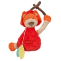 Nattou Peluche Flatsie Vibrant Lion Rouge