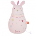 L'Oiseau Bateau Peluche Musicale Lapin Rose Dounimaux