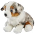 Anima Peluche Chien Berger Australien Assis