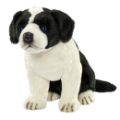 Hansa Peluche Bébé Chien Border Colley