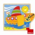 Goula Puzzle Bateau en Relief