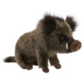 Hansa Peluche Sanglier Assis - 28 cm