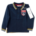 Polo Bleu Marine Manches Longues - 12 Mois Guess Enfant