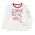 Tee-Shirt Manches Longues Blanc et Rose - 24 Mois Guess Enfant