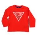 Tee-Shirt Manches Longues Rouge Garçon 12 mois Guess Enfant