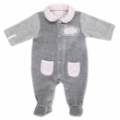 Noukies Pyjama Gris et Rose Lola - 3 mois