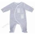 Noukies Pyjama Velours Gris Nouky - 12 mois