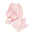 Babynat Peluche Pantin Lapin Lange Misty Rose