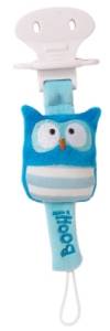 Attache Tétine Hibou Bleu Luminou Booh