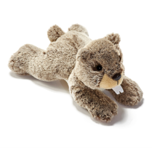 Peluche Marmotte Couchée - 22 cm