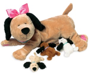 Peluche Chien et Bébés Allaitement Nursing