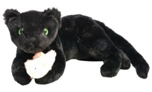 Peluche Chat Ninja Kitty Noir