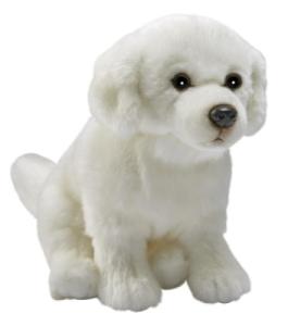 Peluche Chien Montagnes des Pyrénées Assis - 30 cm