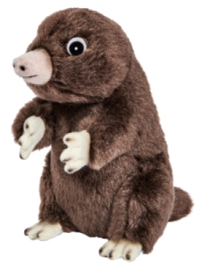 Peluche Taupe Dressée