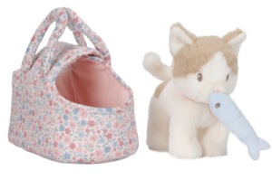 Peluche Chat Marley et sac de transport