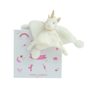 Doudou Licorne Or