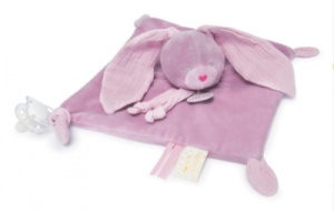 Doudou Lapin Lange Lili Cassis