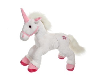 Peluche Licorne Féérique Rose - 42 cm