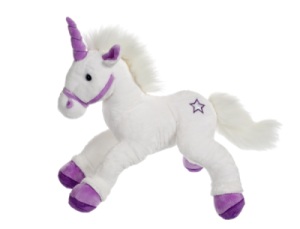Peluche Licorne Féérique Violette - 42 cm