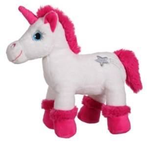 Peluche Sonore Licabella Blanc Fushia - 30 cm