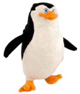 Peluche Commandant Pingouins de Madagascar - 18 cm