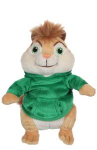 Peluche Alvin et les Chipmunks Théodore - 16 cm