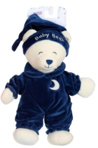 Peluche Ours Baby Bear Bleu Marine - 30 cm